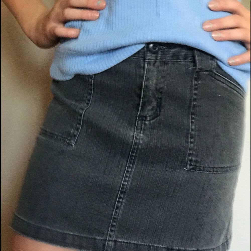 Dark grey denim Skirt